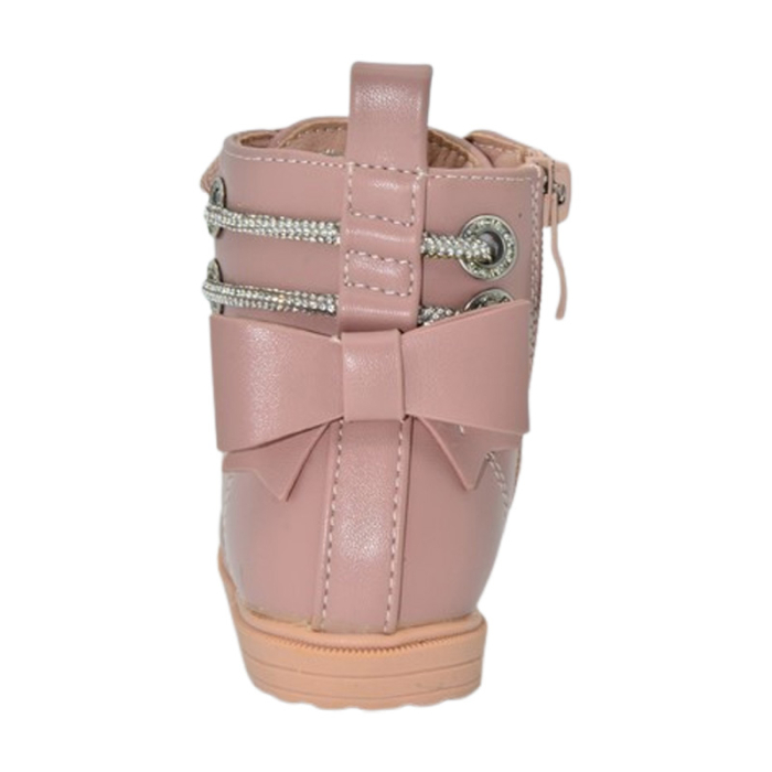Ghete imblanite, cu șiret si fermoar, pentru fete MRS S707-20, Roz [5]