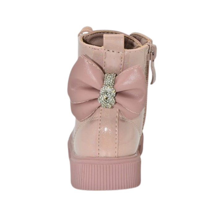 Ghete imblanite, cu șiret si fermoar, pentru fete MRS S716R-20, Roz [5]