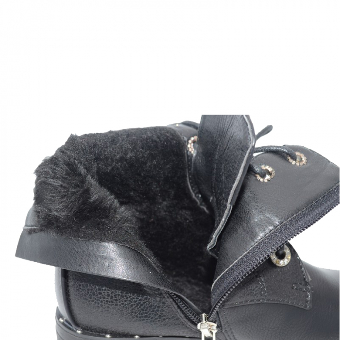 Ghete imblanite pentru fete MRS M1610-N-33, Negru [5]