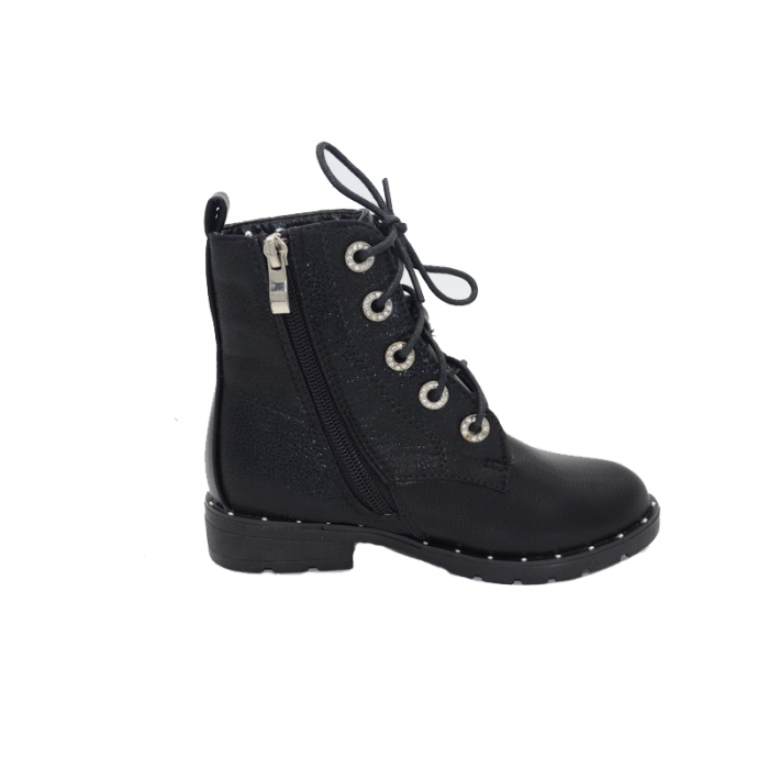Ghete imblanite pentru fete MRS M1610-N-33, Negru [4]