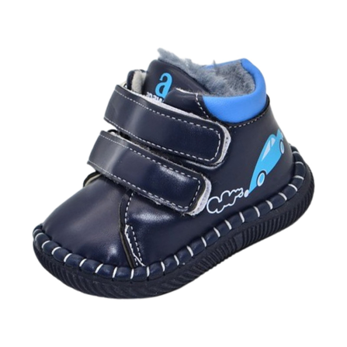 Ghete imblanite flexibile pentru baieti, Apawwa FD114-18, Bleumarin [1]