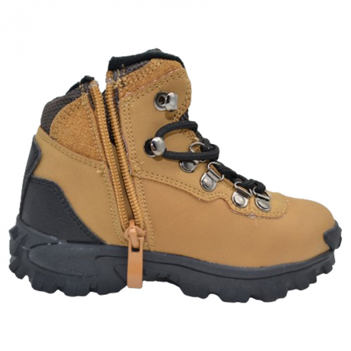 Ghete imblanite Outdoor pentru baieti American Club ES45/22-M, Maro [3]