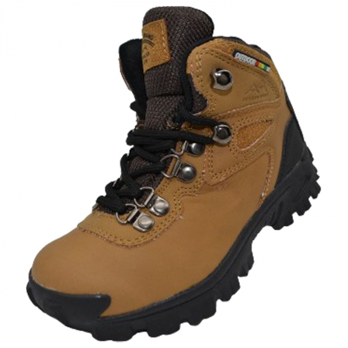Ghete imblanite Outdoor pentru baieti American Club ES45/22-M, Maro [2]