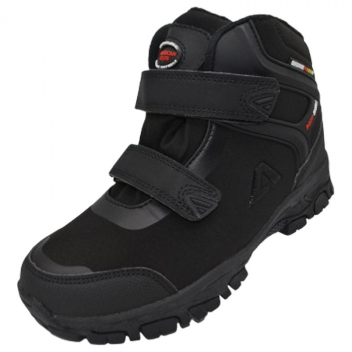 Ghete imblanite Outdoor pentru baieti American Club WT158/23-N, Negru [2]