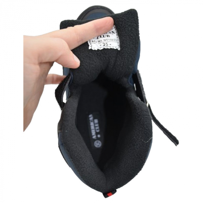 Ghete imblanite Outdoor pentru baieti American Club WT158/23, Bleumarin [4]