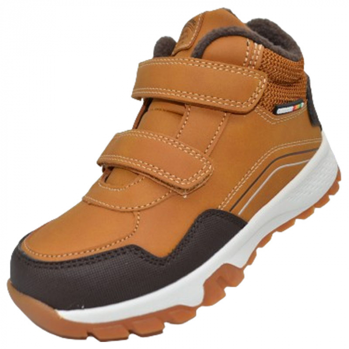 Ghete imblanite Outdoor pentru baieti American Club ES137/23-M, Maro [2]