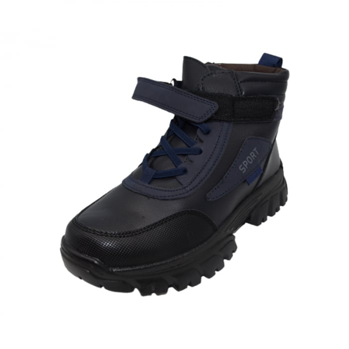 Ghete imblanite pentru baieti Bessky B2067-2C, Bleumarin [4]