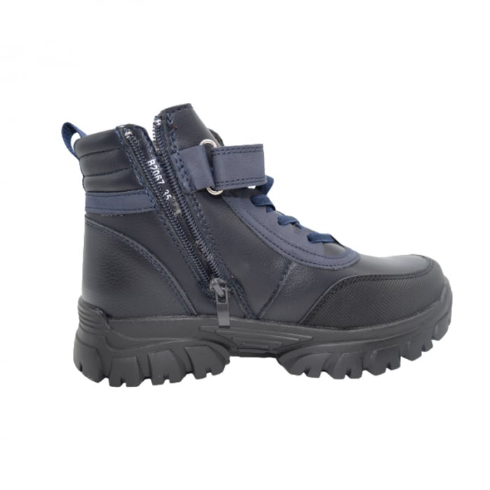 Ghete imblanite pentru baieti Bessky B2067-2C, Bleumarin [3]