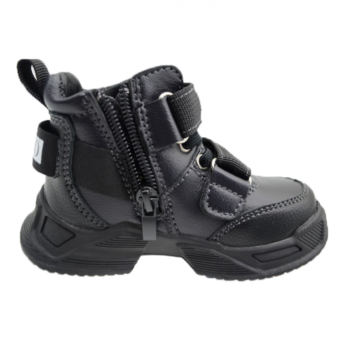 Ghete imblanite pentru baieti Bessky B955-2A-23, Negru [2]