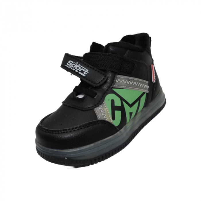 Ghete ortopedice imblanite pentru baieti Tom Miki C-T9732-A, Negru [4]