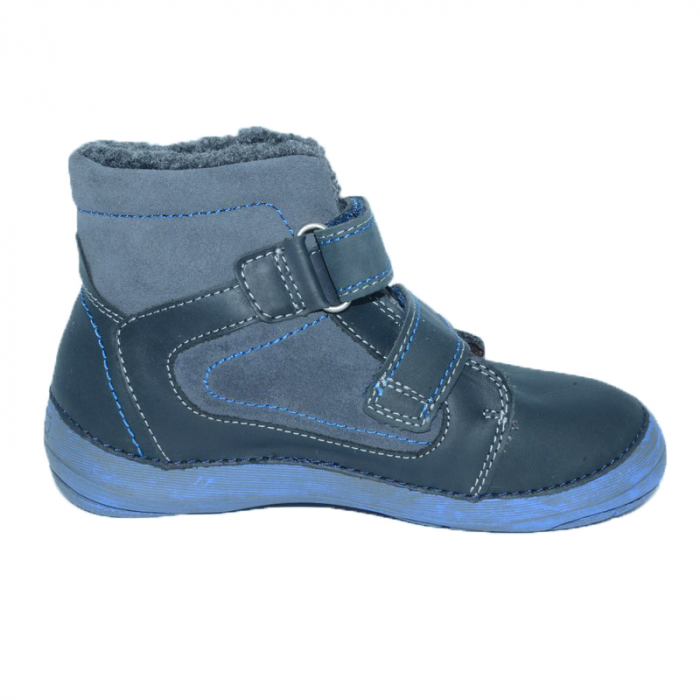 Ghete imblanite pentru baieti DDStep 023-802L-31, Bleumarin [5]