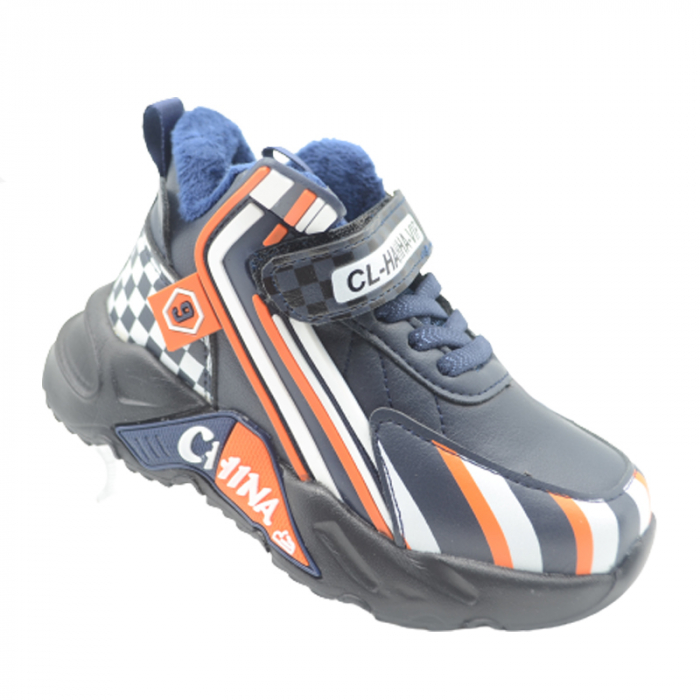 Ghete imblanite pentru baieti Tom Miki T-0023-V, Bleumarin [5]