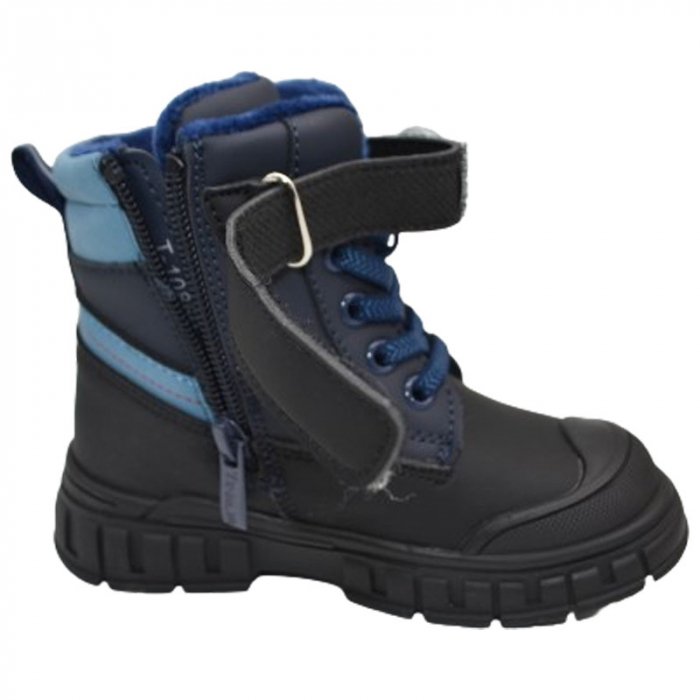 Ghete imblanite pentru baieti Tom Miki T-10860-B, Bleumarin [4]