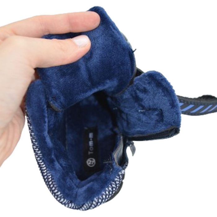 Ghete imblanite pentru baieti Tom Miki T-10858-B-B, Bleumarin [4]