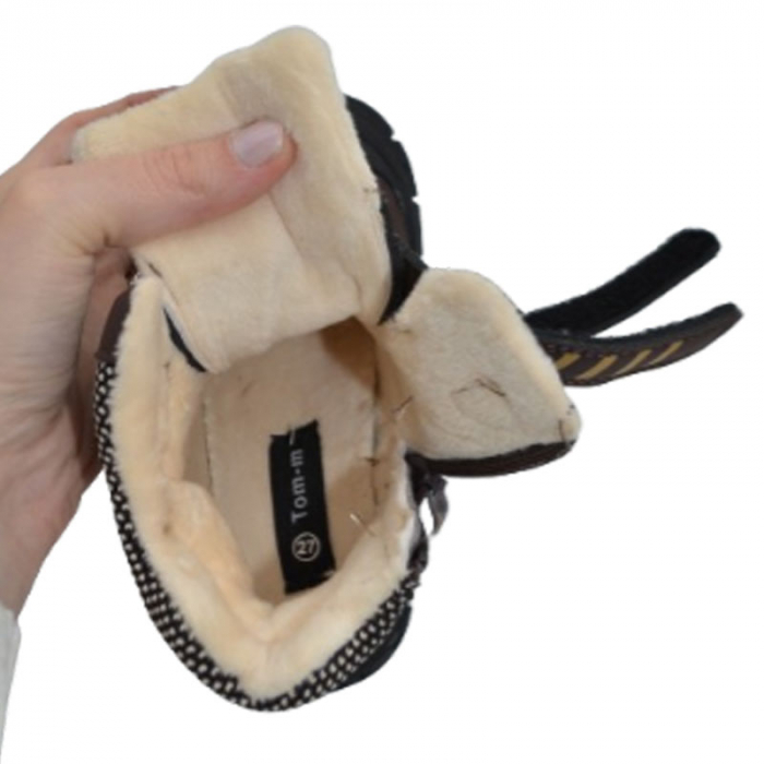 Ghete imblanite pentru baieti Tom Miki T-10858-B, Maro [6]