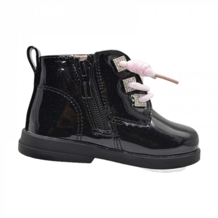 Ghete imblanite pentru fete Apawwa SQ626-B, Negru [2]