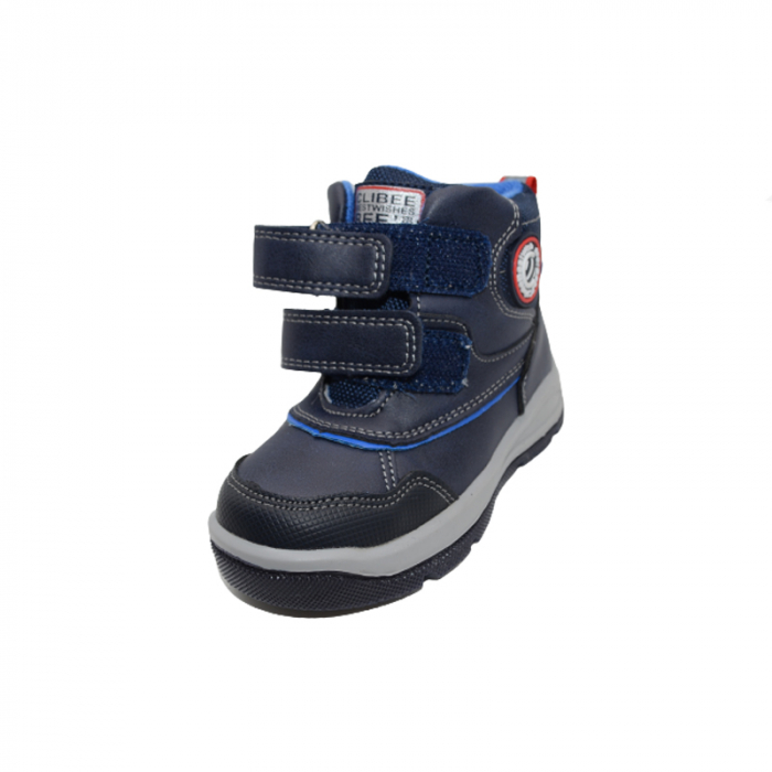 Ghete imblanite pentru baieti Clibee H-196A, Bleumarin [4]