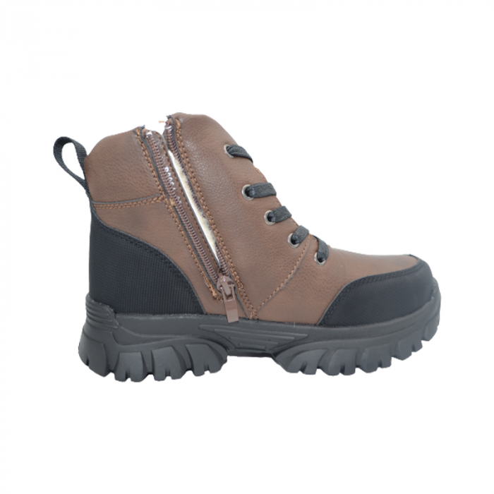 Ghete imblanite pentru baieti Bessky B2064-3C, Maro [2]