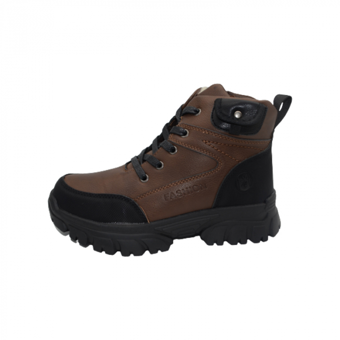 Ghete imblanite pentru baieti Bessky B2064-3C, Maro [5]