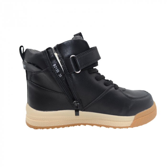 Ghete imblanite pentru baieti Bessky B2135-6C, Negru [2]
