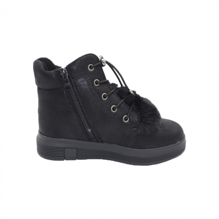 Ghete imblanite pentru fete Bessky ML70120-2-32, Negru [4]
