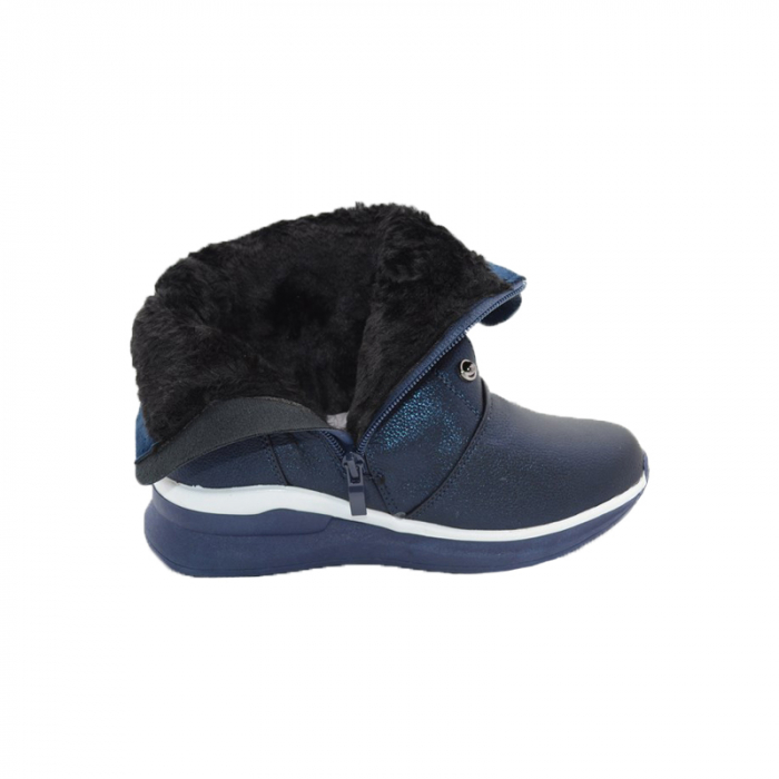 Ghete imblanite pentru fete Bessky TJ8576-3-32, Bleumarin [5]