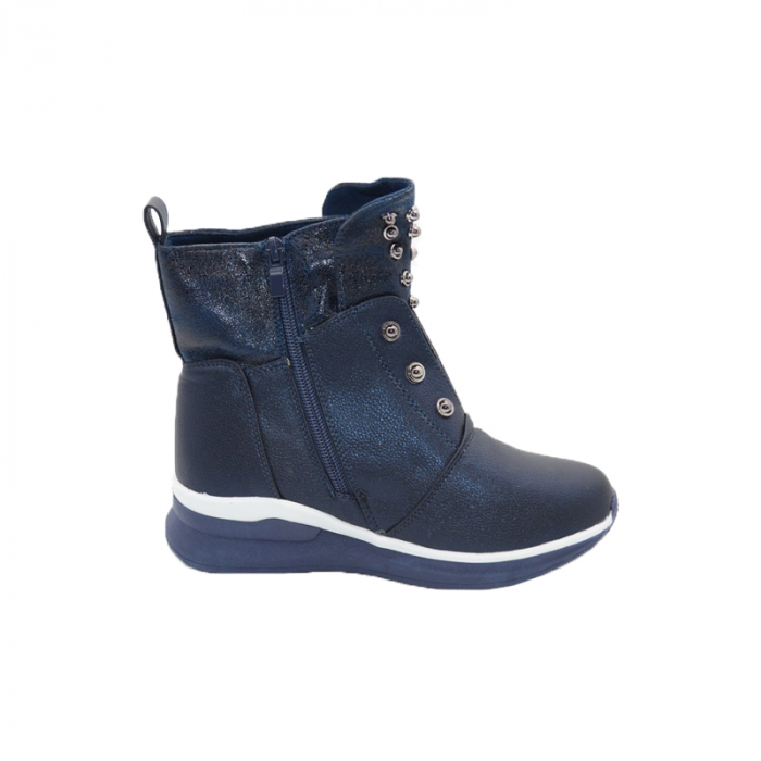 Ghete imblanite pentru fete Bessky TJ8576-3-32, Bleumarin [3]