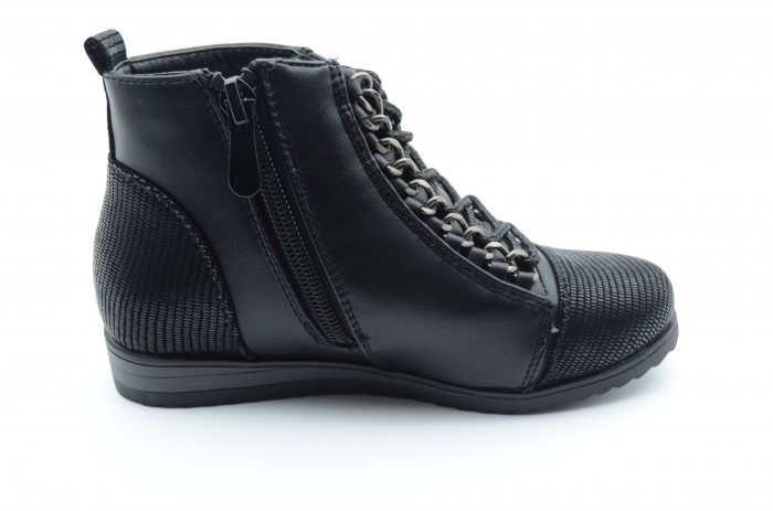 Ghete imblanite pentru fete Haidra X686-1-33, Negru [2]