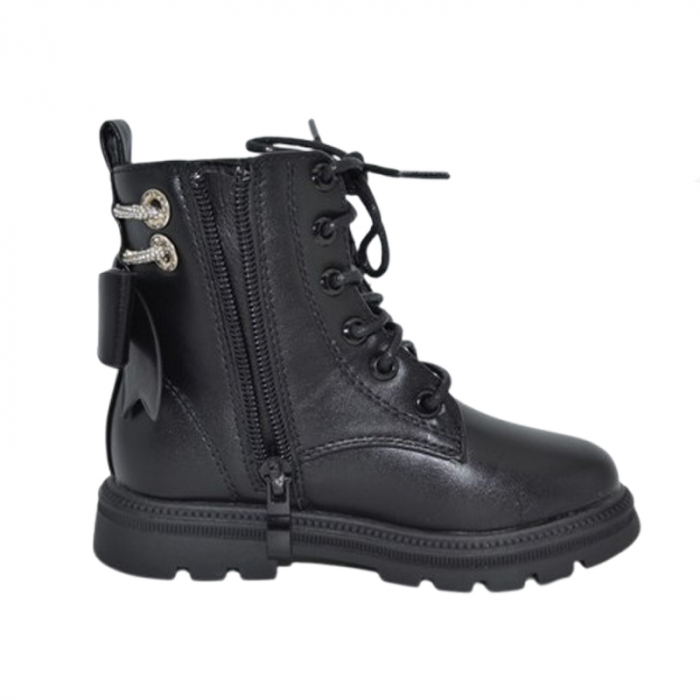Ghete imblanite pentru fete MRS R706-N, Negru [3]