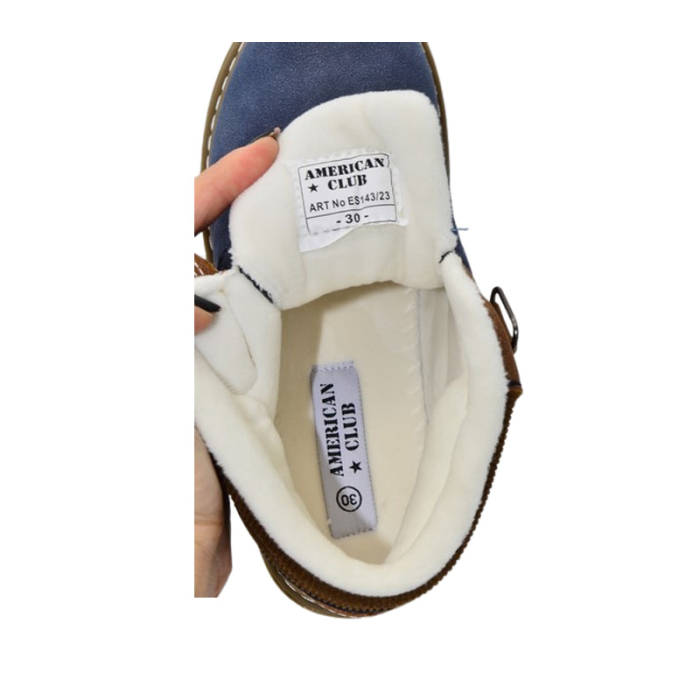 Ghete imblanite si impermeabile pentru baieti, American Club ES143/23A-30, Albastru [5]