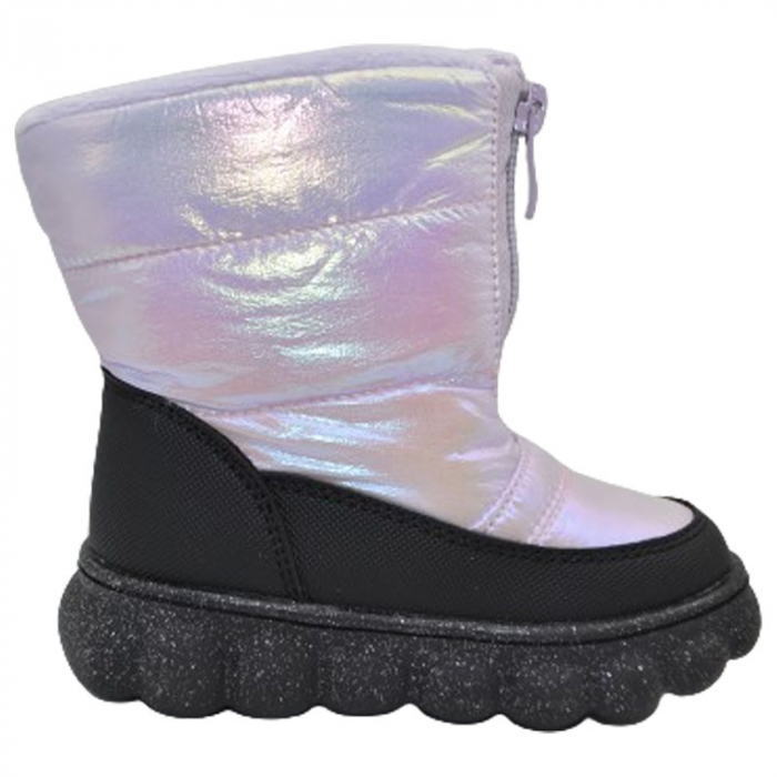 Cizme imblanite Waterproof si Windproof pentru fete Bi&Ki F-0297-D, Mov [2]