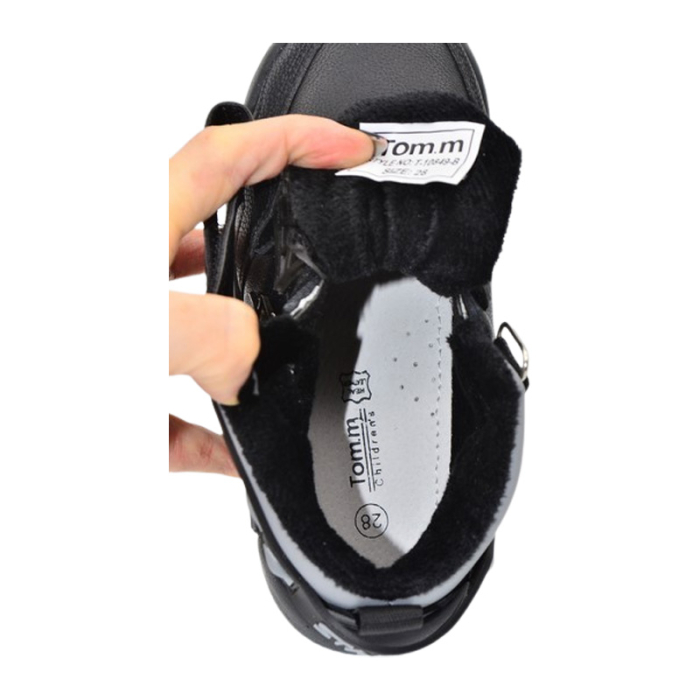 Ghete mid-cut, ortopedice si impermeabile, pentru baieti, Tom Miki T-10849-B-26, Negru [5]