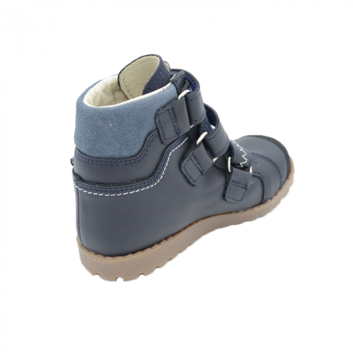 Ghete profilactice din piele pentru baieti Porto 5200-77B-30, Bleumarin [3]