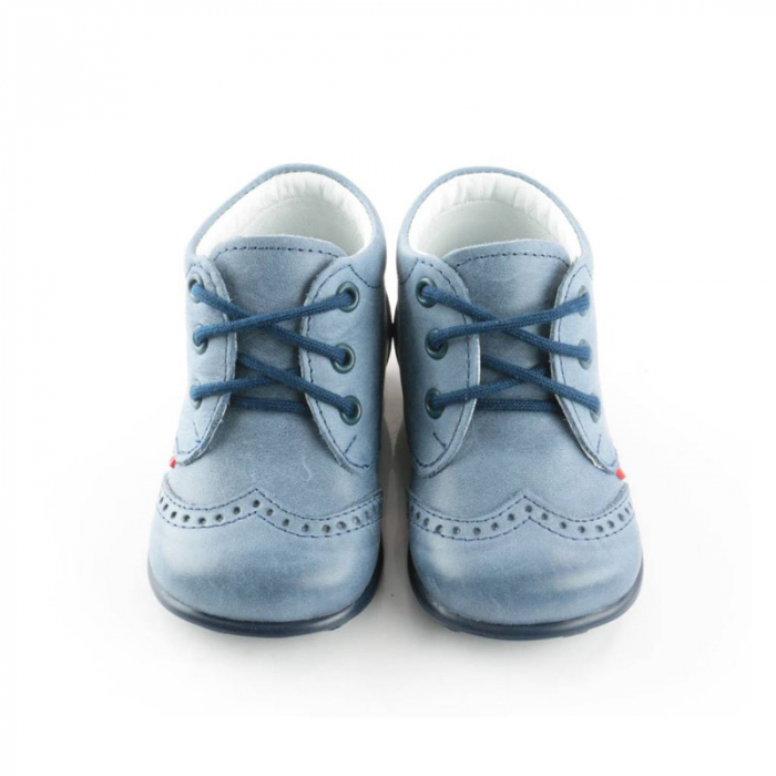 Ghete ortopedice din piele pentru baieti Emel E E 1437-3-19, Albastru [3]