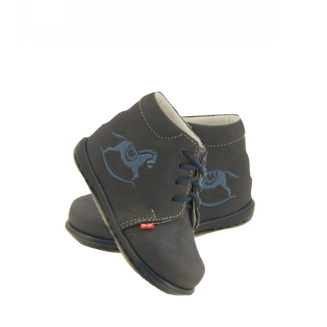 Ghete ortopedice din piele pentru baieti EMEL E E 1596-3-19, Bleumarin [2]