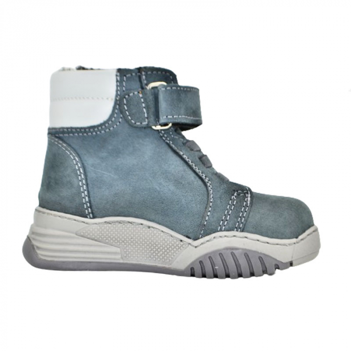 Ghete imblanite din piele pentru baieti Small Foot PBSF-01, Verde [2]