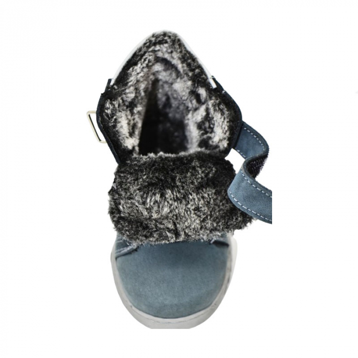 Ghete imblanite din piele pentru baieti Small Foot PBSF-01, Verde [3]
