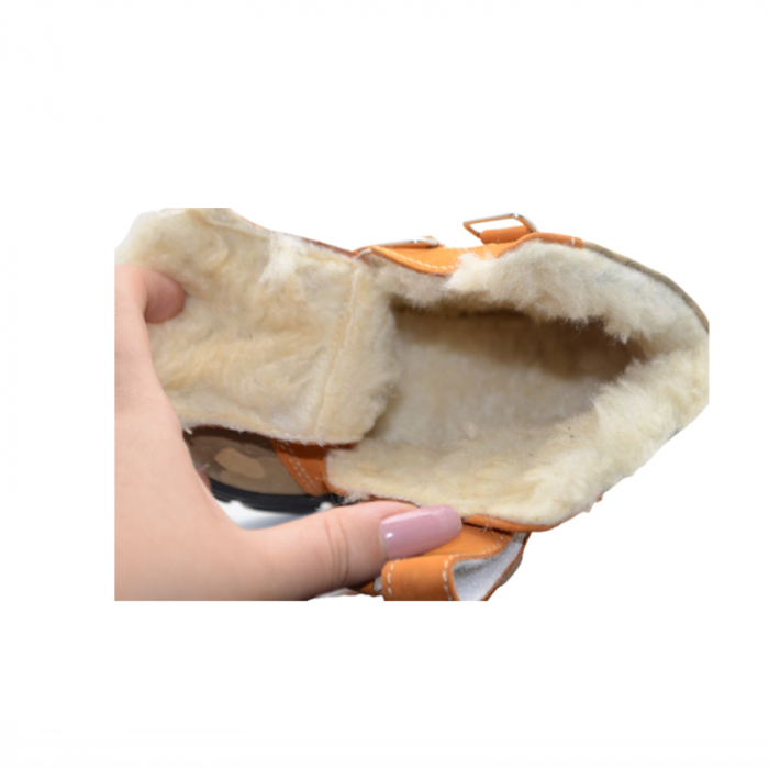 Ghete ortopedice imblanite pentru baieti Small Foot XD22/25P, Portocaliu [2]