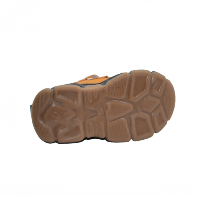 Ghete ortopedice imblanite pentru baieti Small Foot XD22/25P, Portocaliu [4]