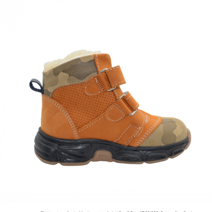 Ghete ortopedice imblanite pentru baieti Small Foot XD22/25P, Portocaliu [3]