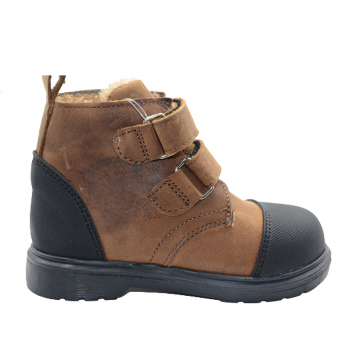 Ghete ortopedice imblanite pentru baieti Small Foot SMLFS-20, Maro [4]