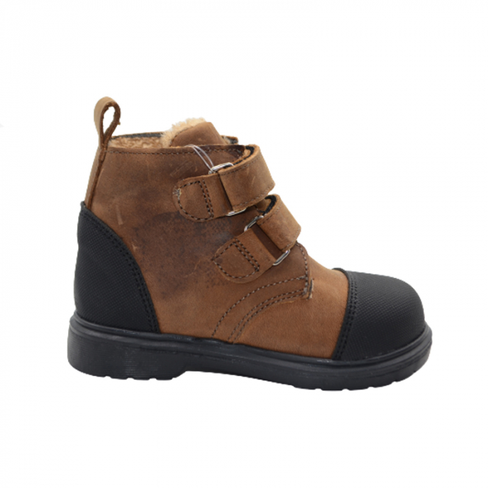Ghete ortopedice imblanite pentru baieti Small Foot SMLFS-20, Maro [2]