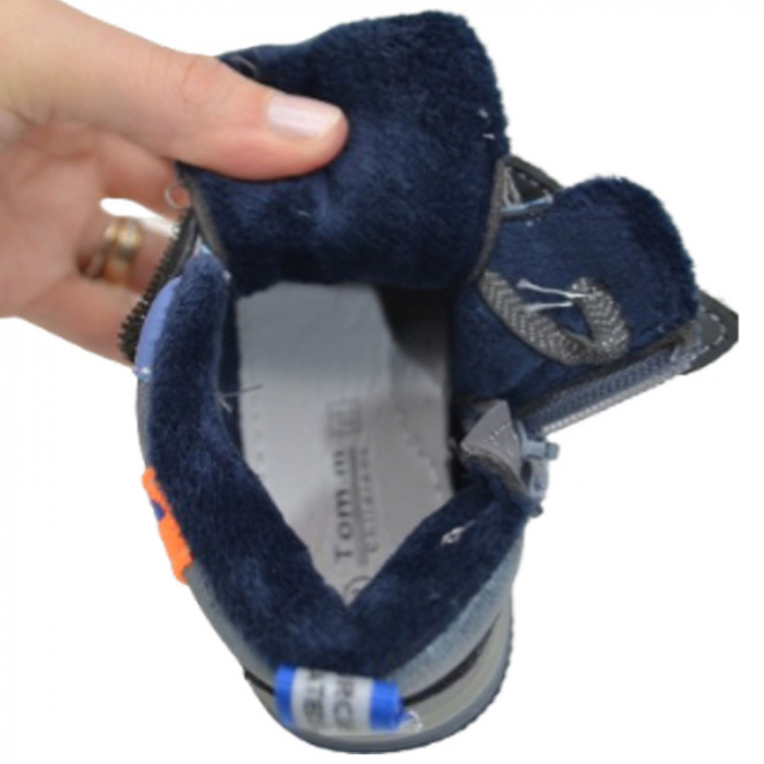 Ghete ortopedice imblanite pentru baieti Tom Miki C-T9731-C, Gri [4]
