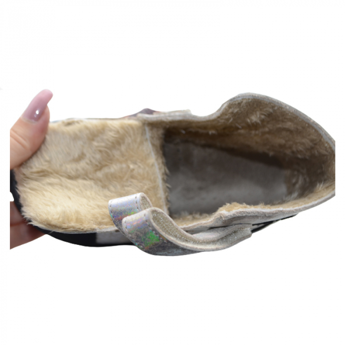 Ghete ortopedice imblanite pentru fete Small Foot SMLFS-21, Argintiu [4]