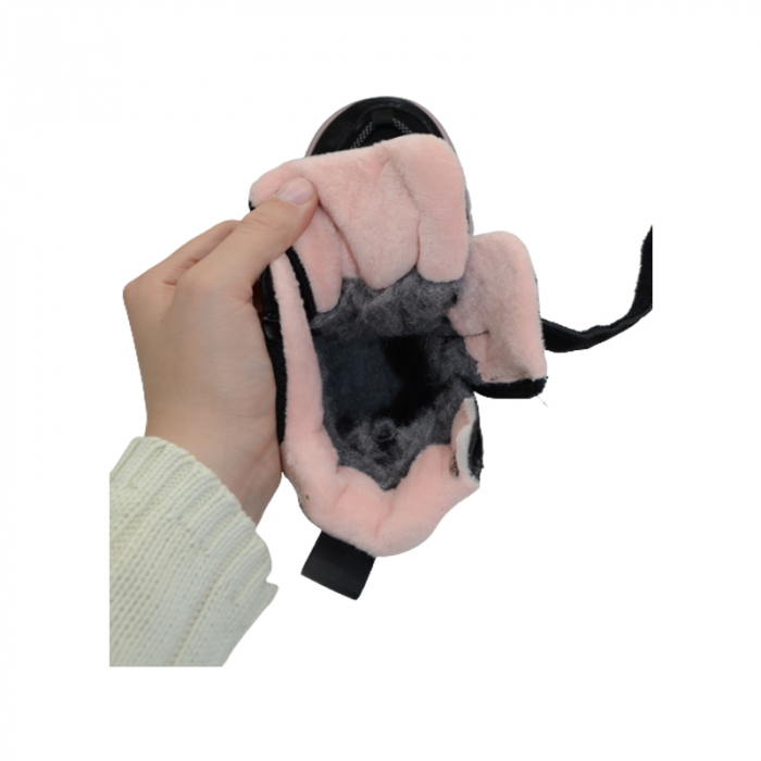 Ghete imblanite pentru fete Bessky B2055-2B, Negru [5]