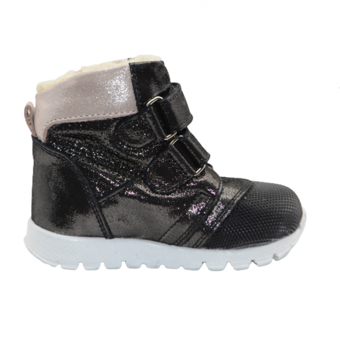 Ghete ortopedice imblanite pentru fete Small Foot XD19/21-N-19, Negru [2]