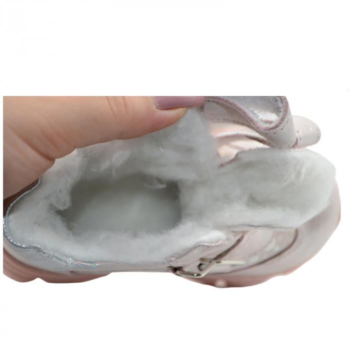 Ghete ortopedice imblanite pentru fete Small Foot XD22/25R-22, Roz [4]