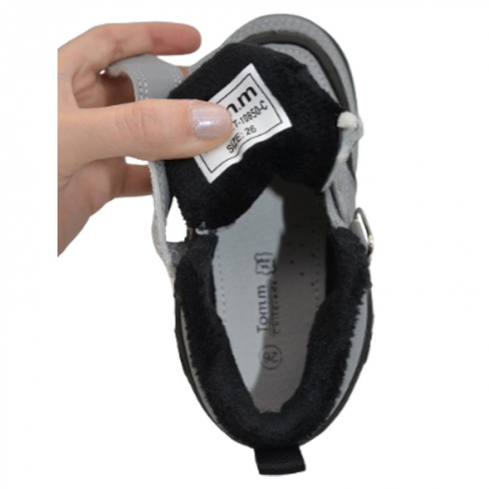 Ghete ortopedice imblanite pentru baieti Tom Miki T-10850-C, Gri [3]