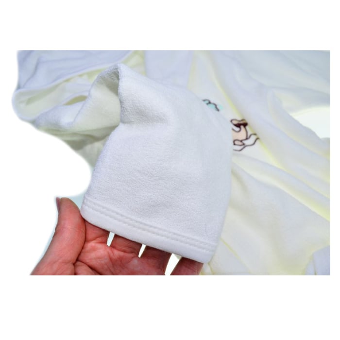 Halat de baie, din bumbac, pentru copii, Mini Junior H1511B-2, Crem [4]