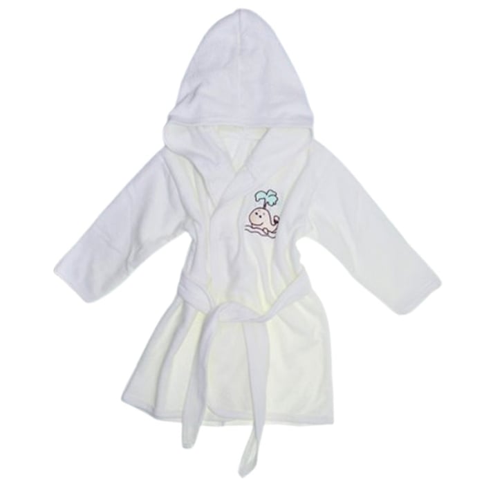 Halat de baie, din bumbac, pentru copii, Mini Junior H1511B-2, Crem [1]